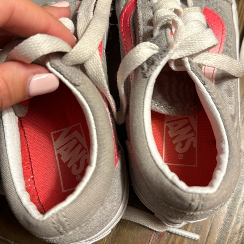 Little girls gray and pink vans - Picture 3 of 5